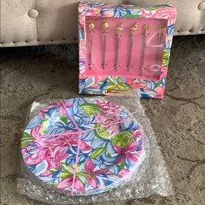 Lilly Pulitzer Plates and Appetizer picks